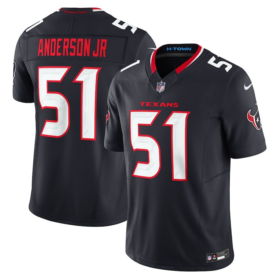 Men Houston Texans #51 Will Anderson Jr. Nike Navy Vapor F.U.S.E. Limited NFL Jersey